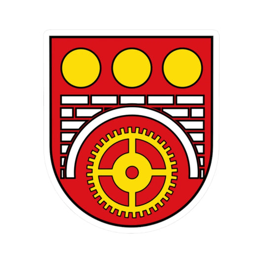 AUT Neudörfl COA (Austria) (Coat of Arms) STICKER Vinyl Kiss-Cut Decal 2 Inch White - The Sticker Space