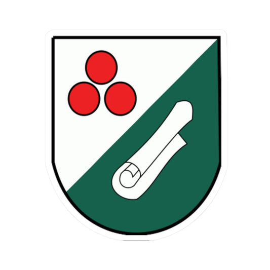 AUT Niklasdorf COA (Austria) (Coat of Arms) STICKER Vinyl Kiss-Cut Decal 2 Inch White - The Sticker Space