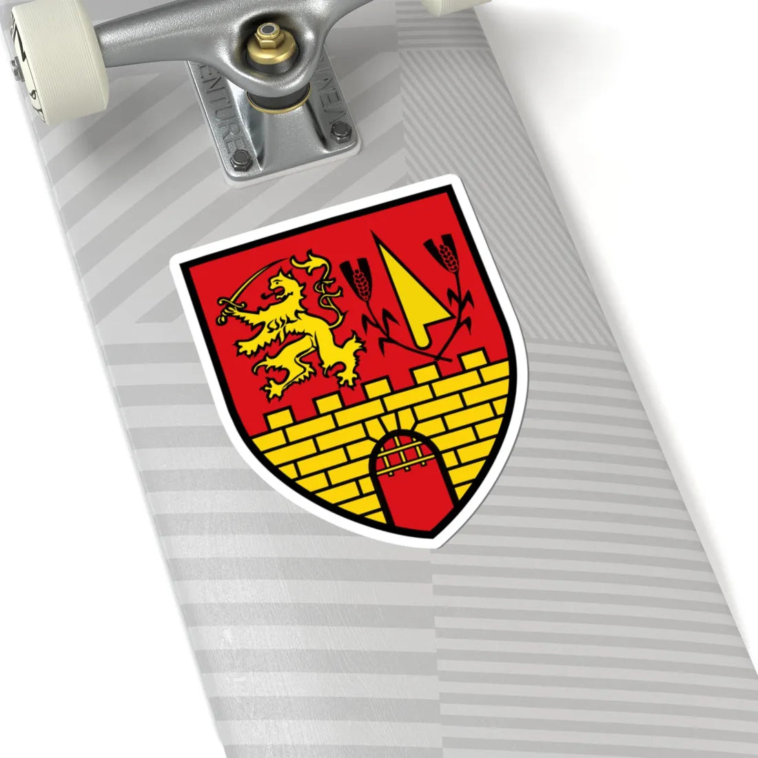 AUT Oberpullendorf COA (Austria) (Coat of Arms) STICKER Vinyl Kiss-Cut Decal - The Sticker Space