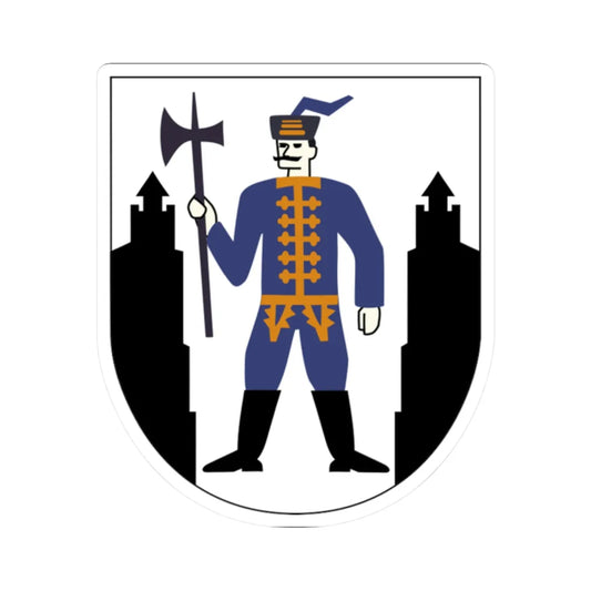 AUT Oberwart COA (Austria) (Coat of Arms) STICKER Vinyl Kiss-Cut Decal 2 Inch White - The Sticker Space