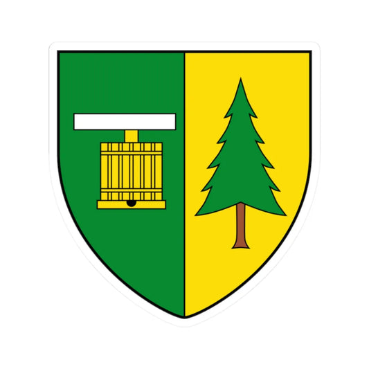 AUT Pressbaum COA (Austria) (Coat of Arms) STICKER Vinyl Kiss-Cut Decal 2 Inch White - The Sticker Space