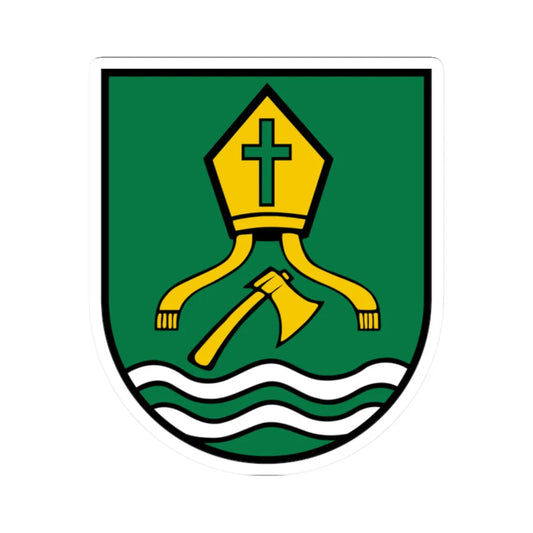 AUT Pupping COA (Austria) (Coat of Arms) STICKER Vinyl Kiss-Cut Decal 2 Inch White - The Sticker Space