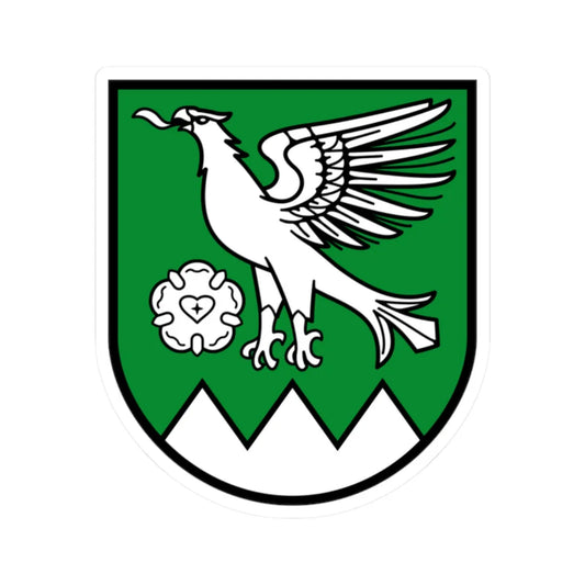 AUT Ramsau am Dachstein COA (Austria) (Coat of Arms) STICKER Vinyl Kiss-Cut Decal 2 Inch White - The Sticker Space