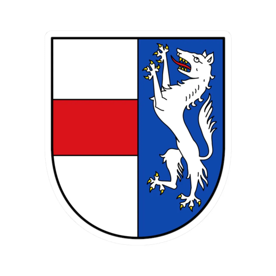 AUT Sankt Poelten COA (Austria) (Coat of Arms) STICKER Vinyl Kiss-Cut Decal 2 Inch White - The Sticker Space