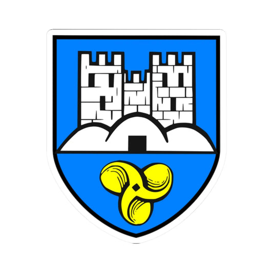 AUT Sankt Stefan ob Leoben COA (Austria) (Coat of Arms) STICKER Vinyl Kiss-Cut Decal 2 Inch White - The Sticker Space