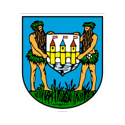 AUT Schwechat COA (Austria) (Coat of Arms) STICKER Vinyl Kiss-Cut Decal 2 Inch White - The Sticker Space