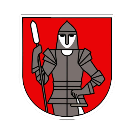 AUT Stadtschlaining COA (Austria) (Coat of Arms) STICKER Vinyl Kiss-Cut Decal 2 Inch White - The Sticker Space