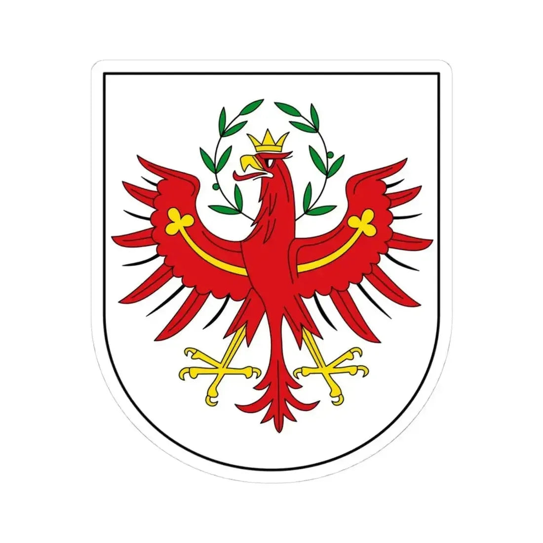 AUT Tirol COA (Austria) STICKER Vinyl Kiss-Cut Decal 4 Inch White - The Sticker Space