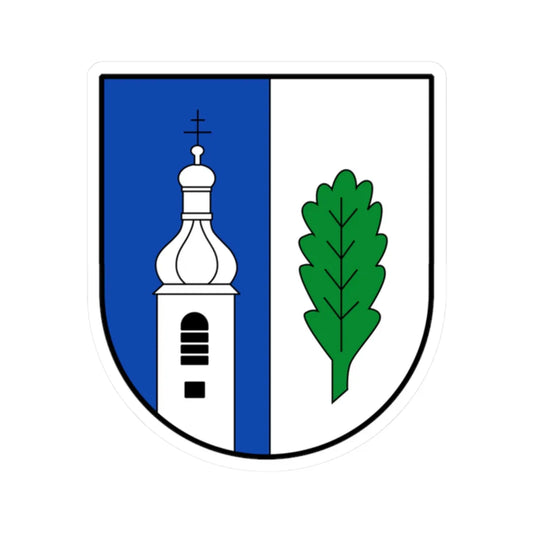 AUT Unterfrauenhaid COA (Austria) (Coat of Arms) STICKER Vinyl Kiss-Cut Decal 2 Inch White - The Sticker Space