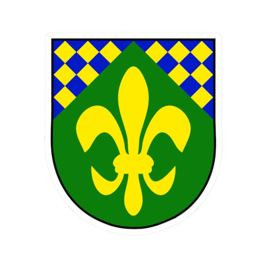 AUT Viehdorf COA (Austria) (Coat of Arms) STICKER Vinyl Kiss-Cut Decal 2 Inch White - The Sticker Space