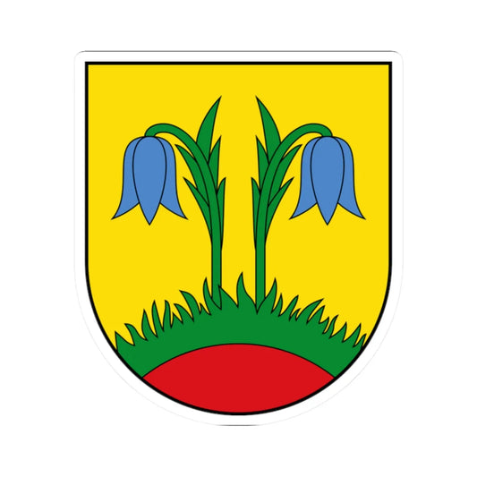 AUT Weppersdorf COA (Austria) (Coat of Arms) STICKER Vinyl Kiss-Cut Decal 2 Inch White - The Sticker Space