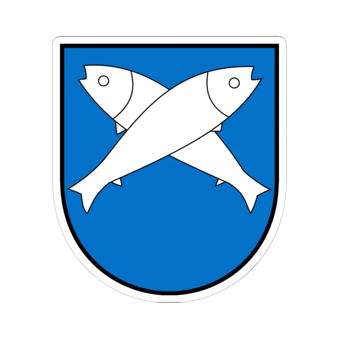 AUT Zurndorf COA (Austria) (Coat of Arms) STICKER Vinyl Kiss-Cut Decal 6 Inch White - The Sticker Space