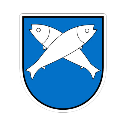 AUT Zurndorf COA (Austria) (Coat of Arms) STICKER Vinyl Kiss-Cut Decal 6 Inch White - The Sticker Space
