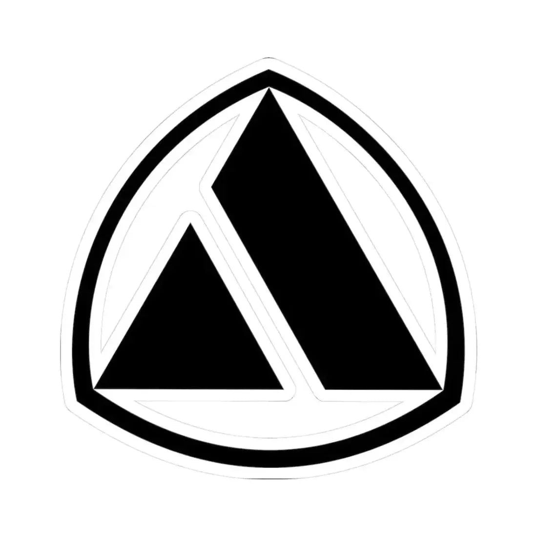 Autobianchi (Logo) STICKER Vinyl Kiss-Cut Decal 3 Inch White - The Sticker Space