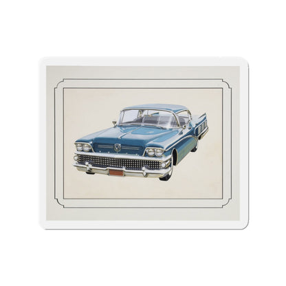 Automobile illustration 1 (Magazine Illustration) Refrigerator Magnet-2" x 2"-The Sticker Space