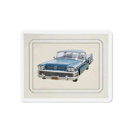 Automobile illustration 1 (Magazine Illustration) Refrigerator Magnet 6 Inch Die-Cut - The Sticker Space