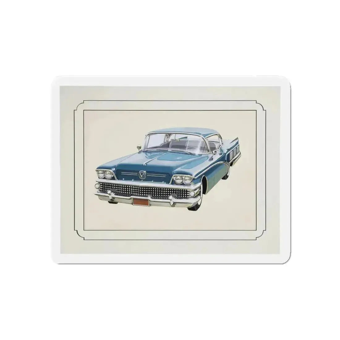 Automobile illustration 1 (Magazine Illustration) Refrigerator Magnet - The Sticker Space