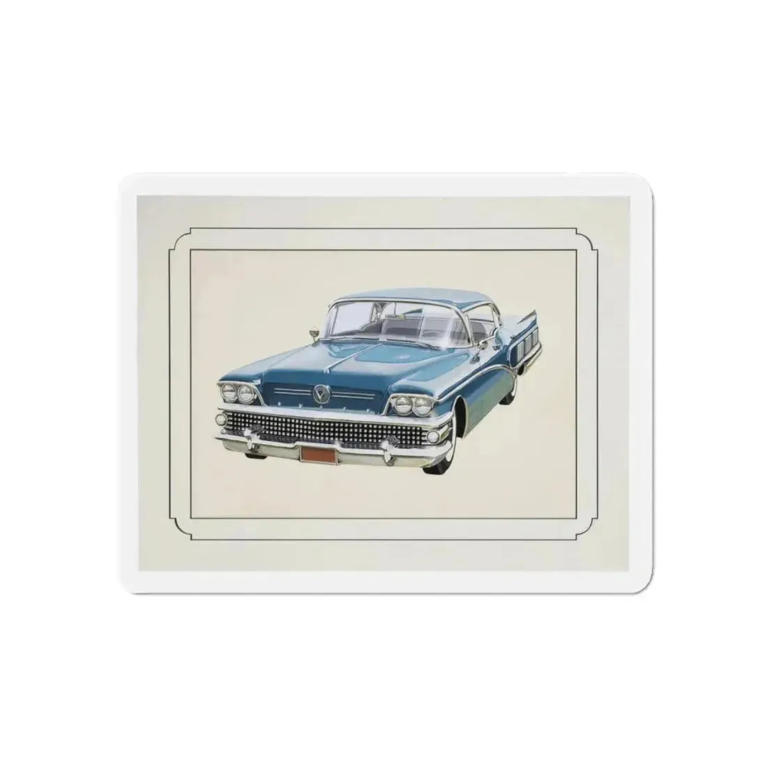 Automobile illustration 1 (Magazine Illustration) Refrigerator Magnet - The Sticker Space