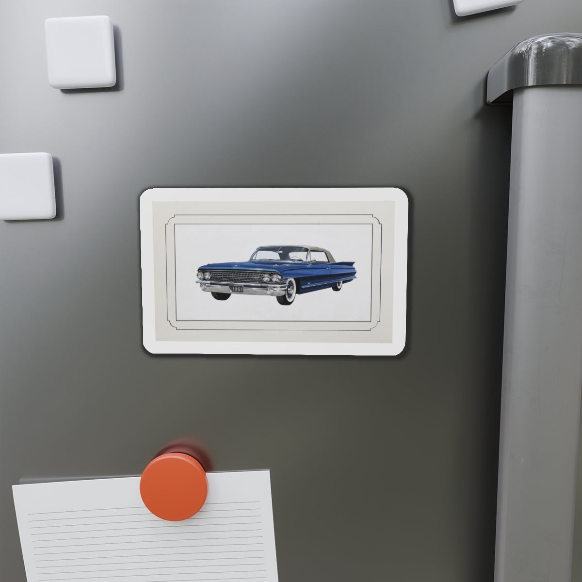 Automobile illustration 3 (Magazine Illustration) Refrigerator Magnet-The Sticker Space