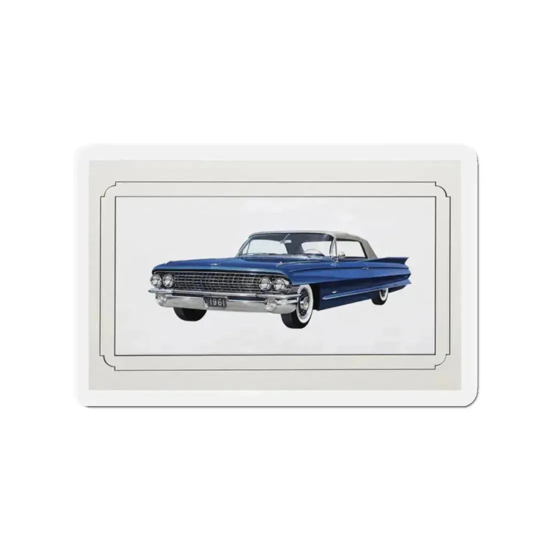 Automobile illustration 3 (Magazine Illustration) Refrigerator Magnet 2 Inch Die-Cut - The Sticker Space