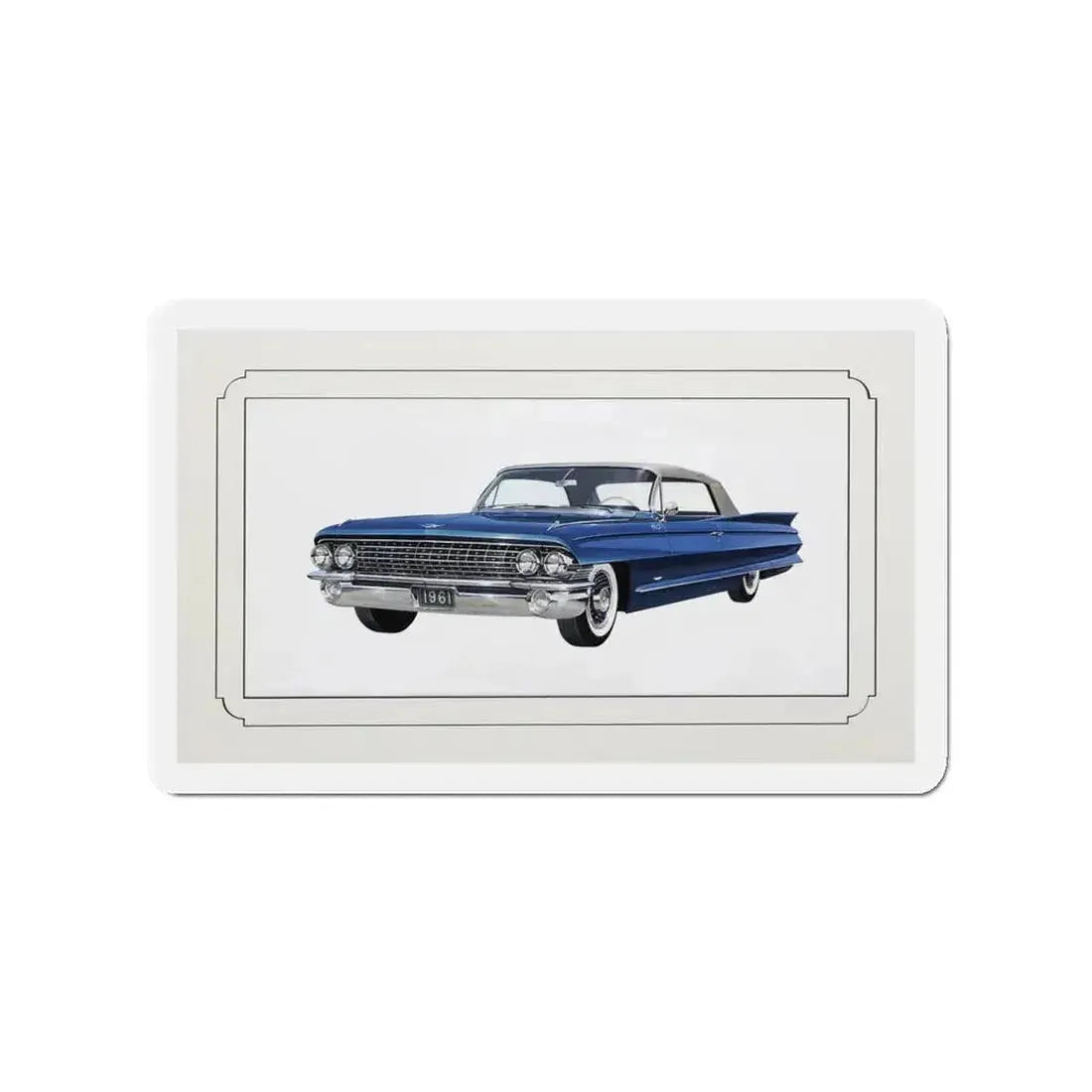 Automobile illustration 3 (Magazine Illustration) Refrigerator Magnet 3 Inch Die-Cut - The Sticker Space