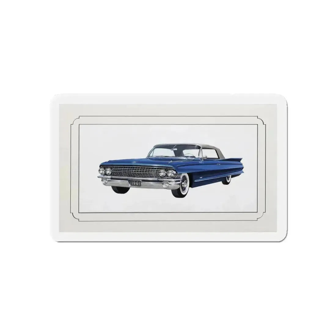 Automobile illustration 3 (Magazine Illustration) Refrigerator Magnet 5 Inch Die-Cut - The Sticker Space
