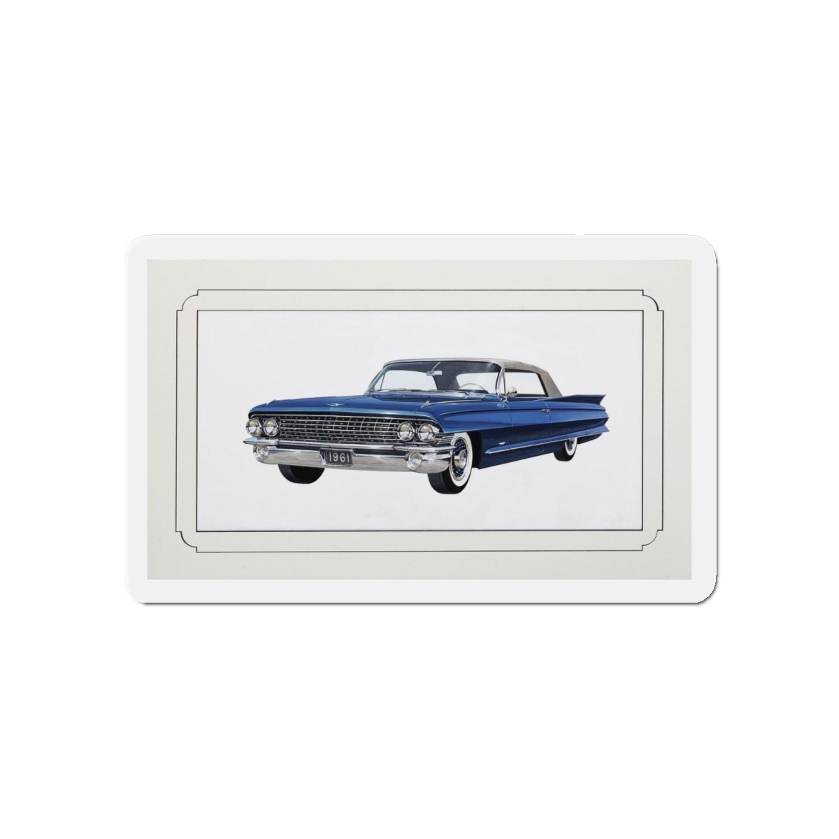 Automobile illustration 3 (Magazine Illustration) Refrigerator Magnet-5" x 5"-The Sticker Space