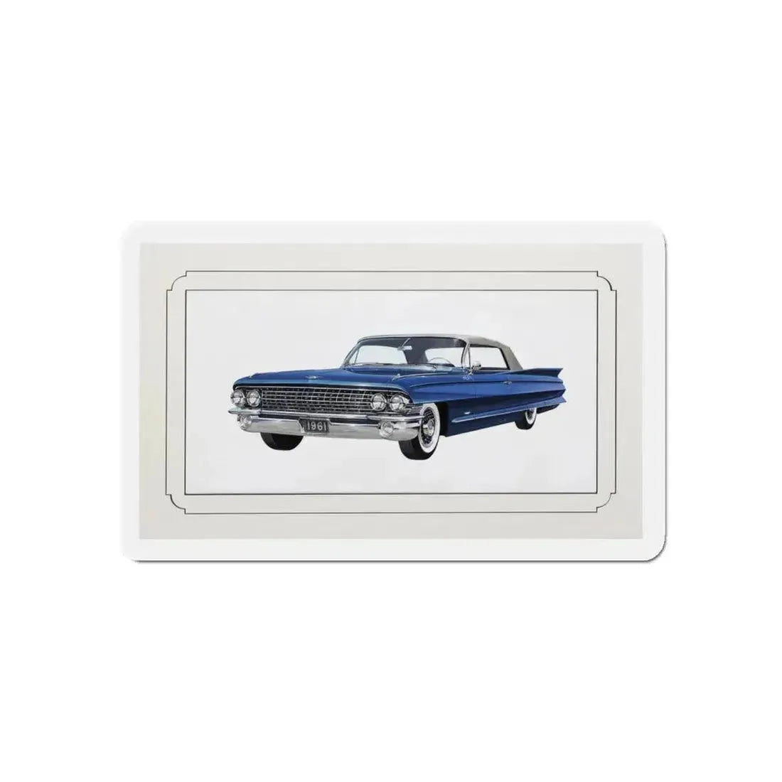 Automobile illustration 3 (Magazine Illustration) Refrigerator Magnet 6 Inch Die-Cut - The Sticker Space