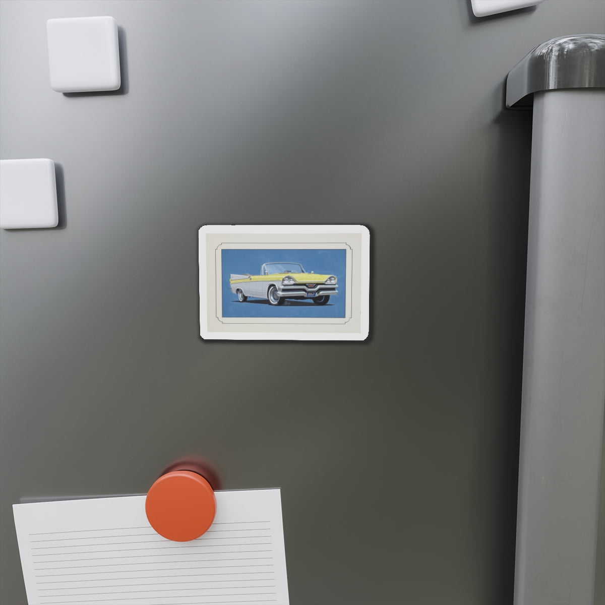 Automobile illustration 4 (Magazine Illustration) Refrigerator Magnet-The Sticker Space