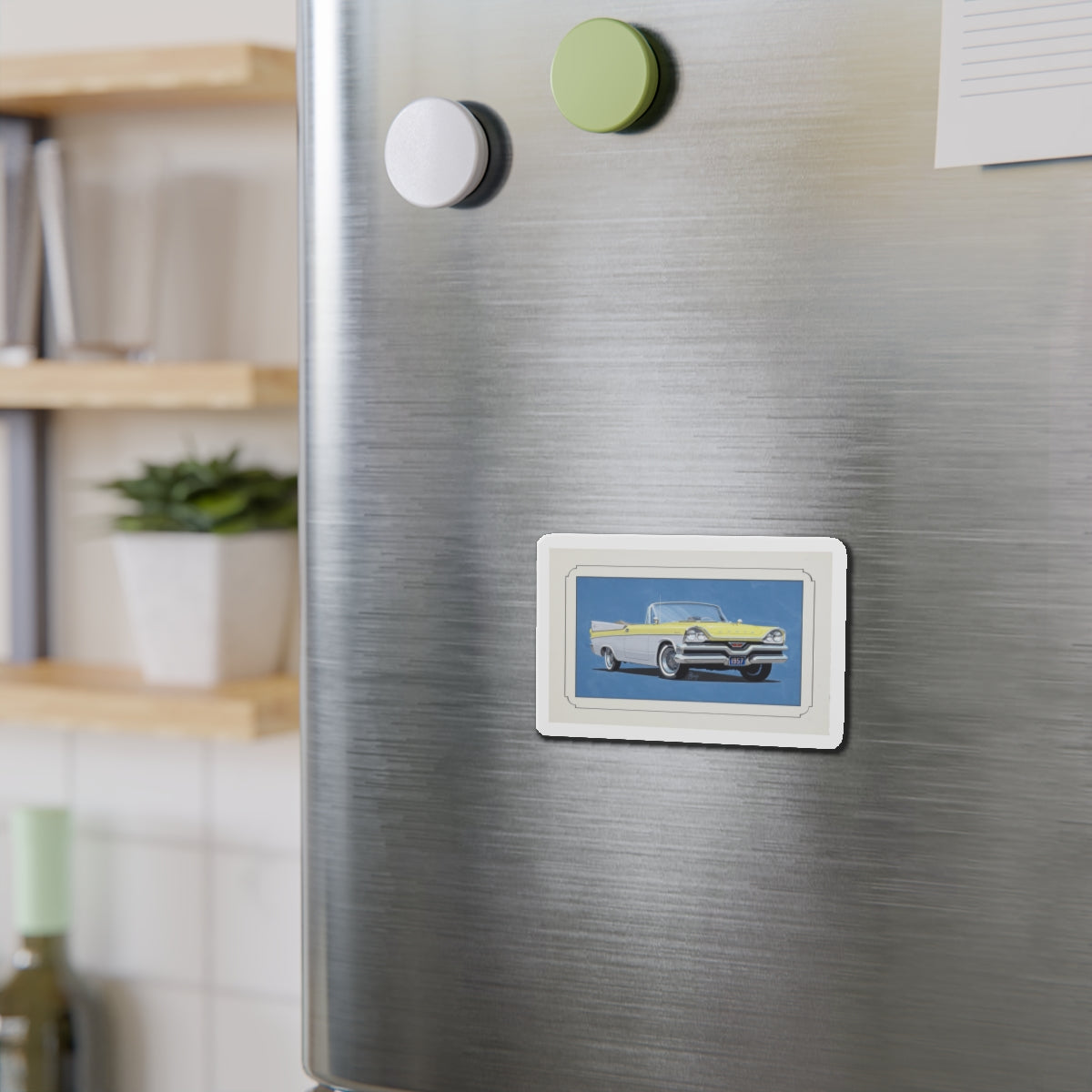 Automobile illustration 4 (Magazine Illustration) Refrigerator Magnet-The Sticker Space