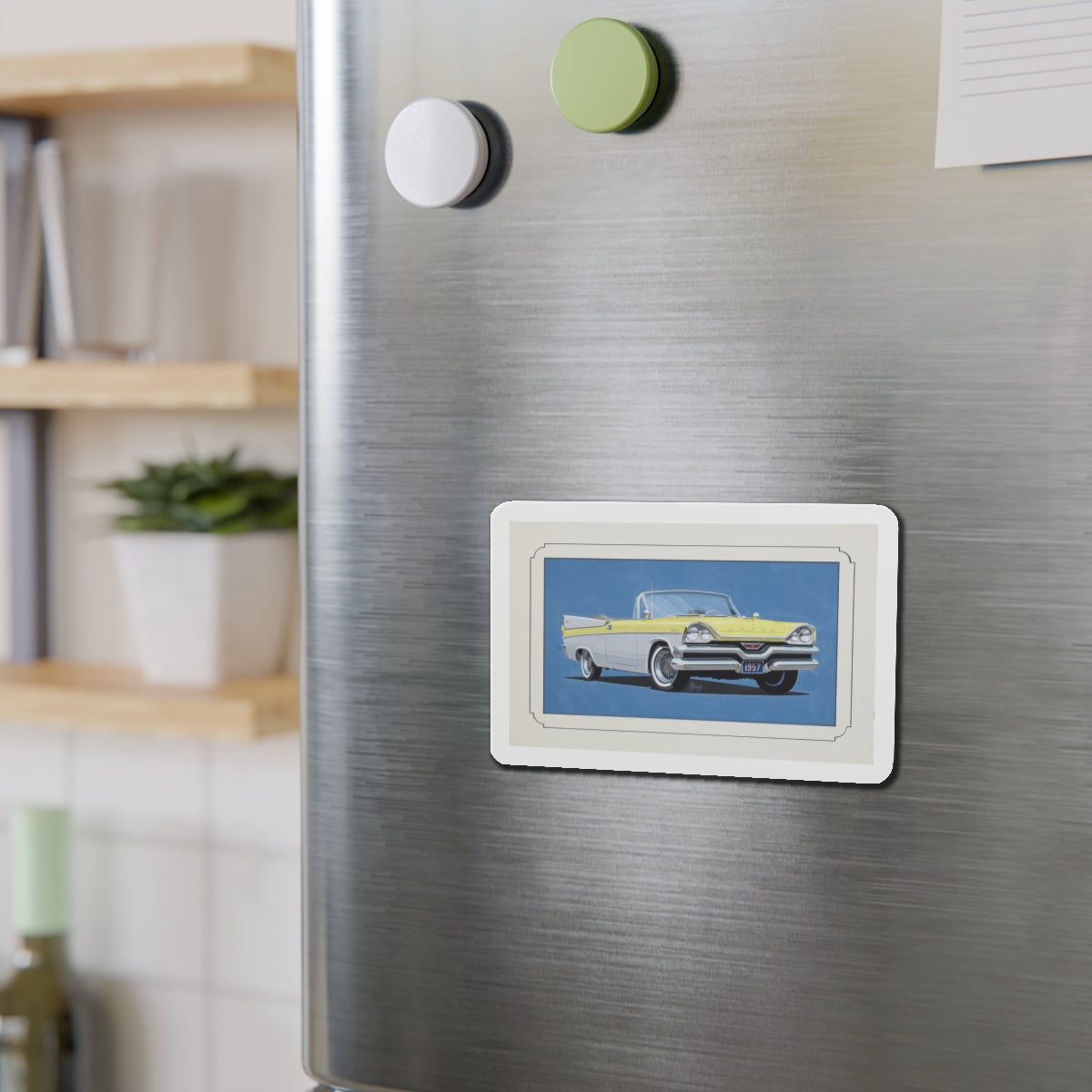 Automobile illustration 4 (Magazine Illustration) Refrigerator Magnet-The Sticker Space