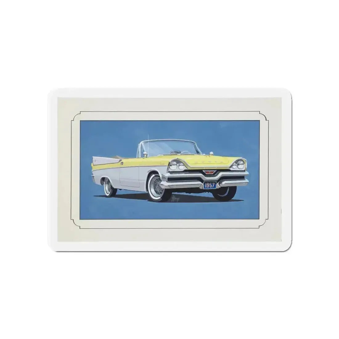 Automobile illustration 4 (Magazine Illustration) Refrigerator Magnet - The Sticker Space