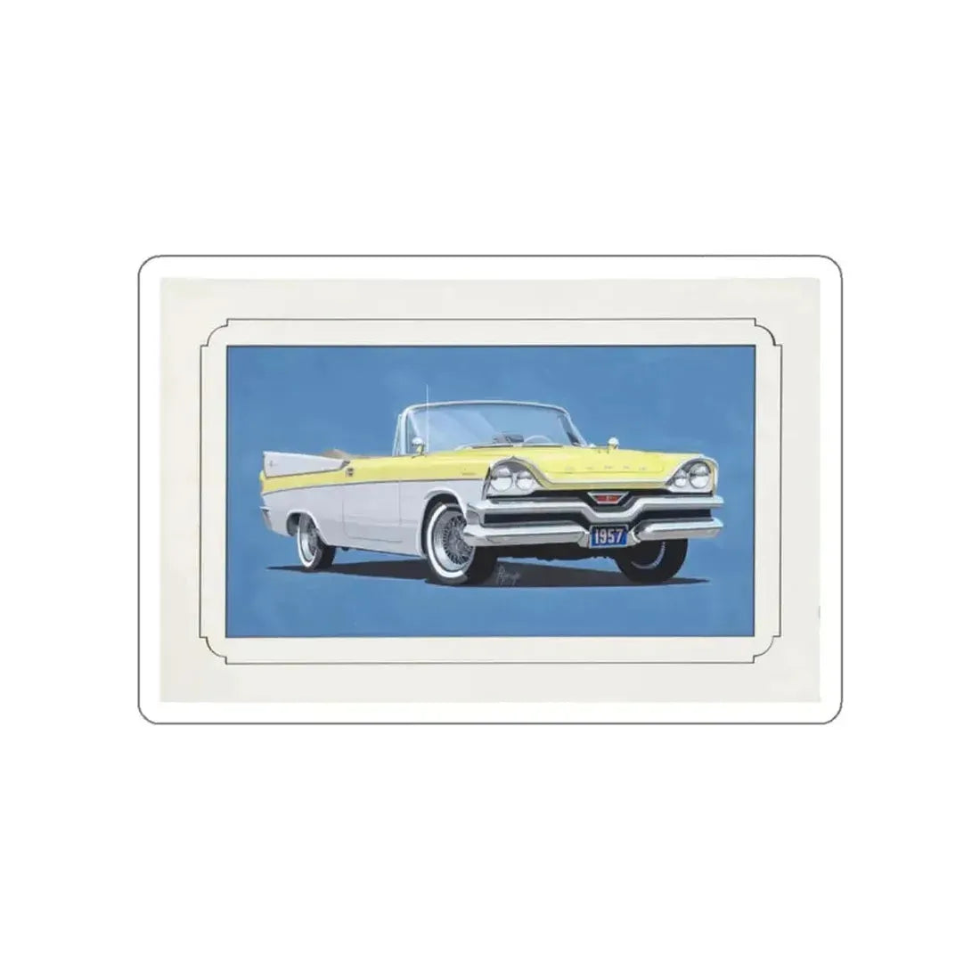 Automobile illustration 4 (Magazine Illustration) STICKER Vinyl Die-Cut Decal - The Sticker Space