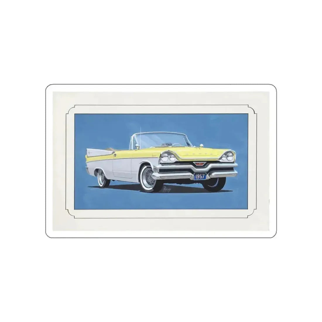 Automobile illustration 4 (Magazine Illustration) STICKER Vinyl Die-Cut Decal - The Sticker Space