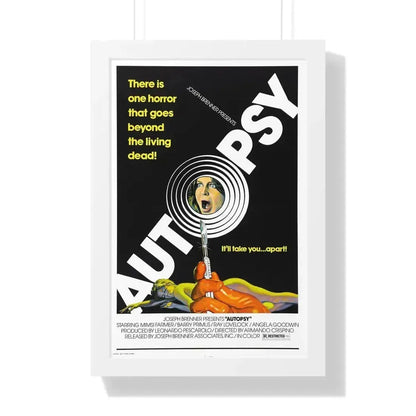 AUTOPSY 1975 - Framed Movie Poster 16″ x 24″ White - The Sticker Space