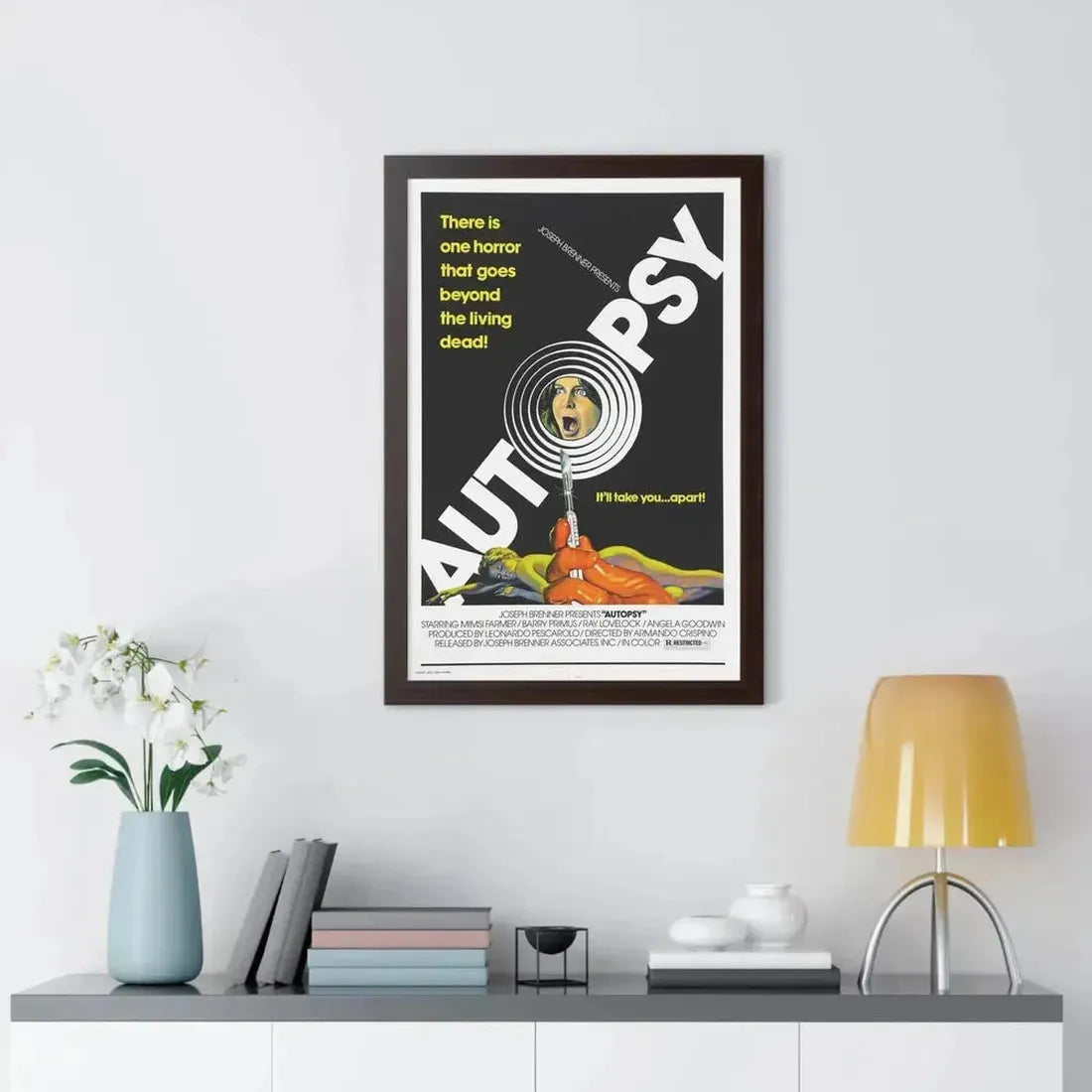 AUTOPSY 1975 - Framed Movie Poster - The Sticker Space