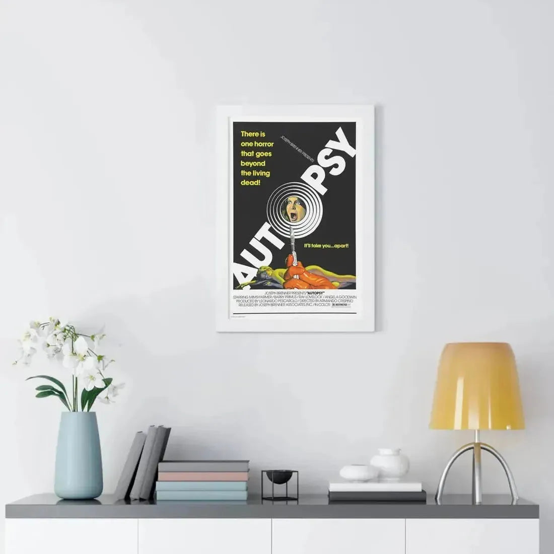 AUTOPSY 1975 - Framed Movie Poster - The Sticker Space