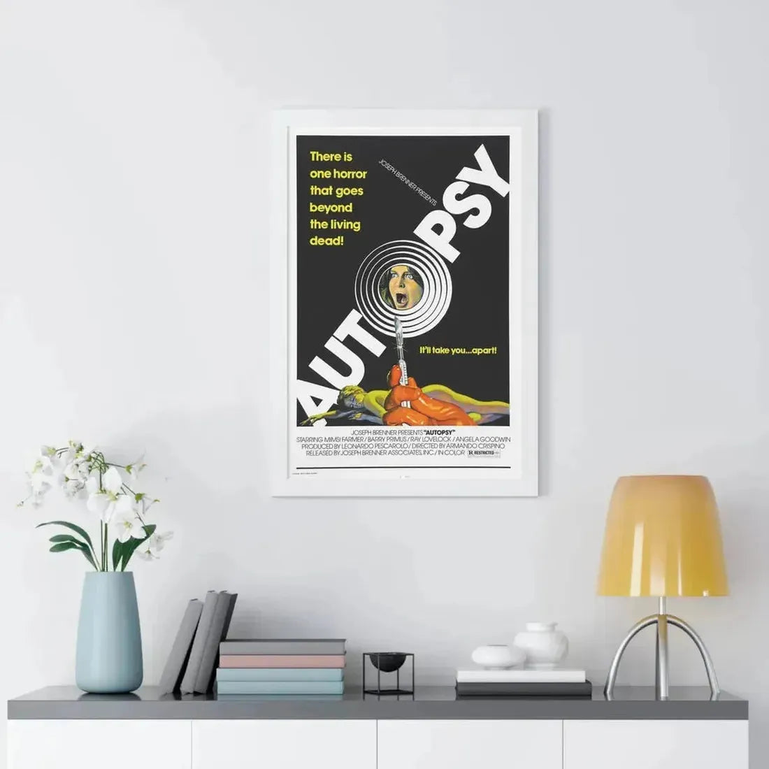 AUTOPSY 1975 - Framed Movie Poster - The Sticker Space
