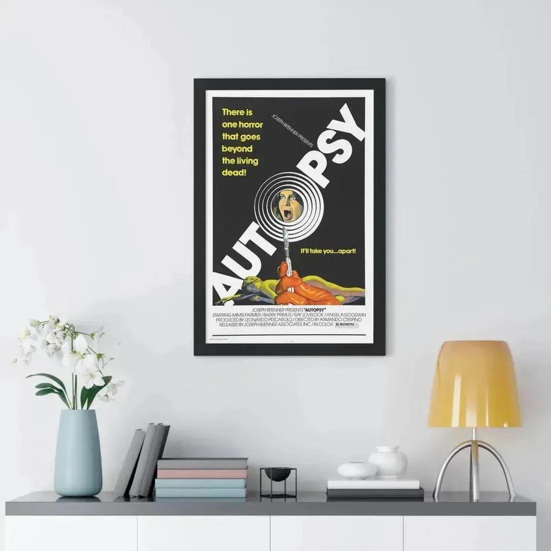 AUTOPSY 1975 - Framed Movie Poster - The Sticker Space