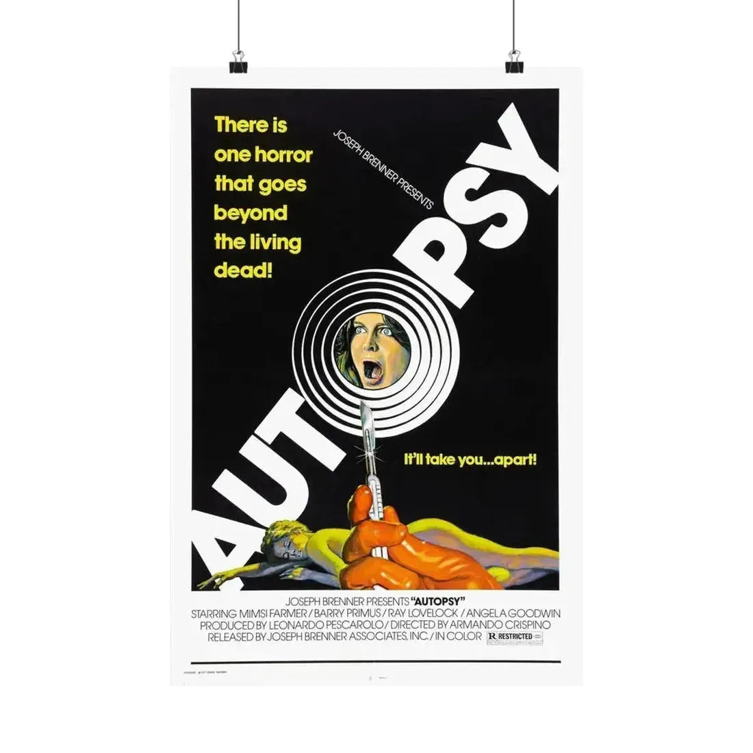 AUTOPSY 1975 - Paper Movie Poster 16″ x 24″ Matte - The Sticker Space