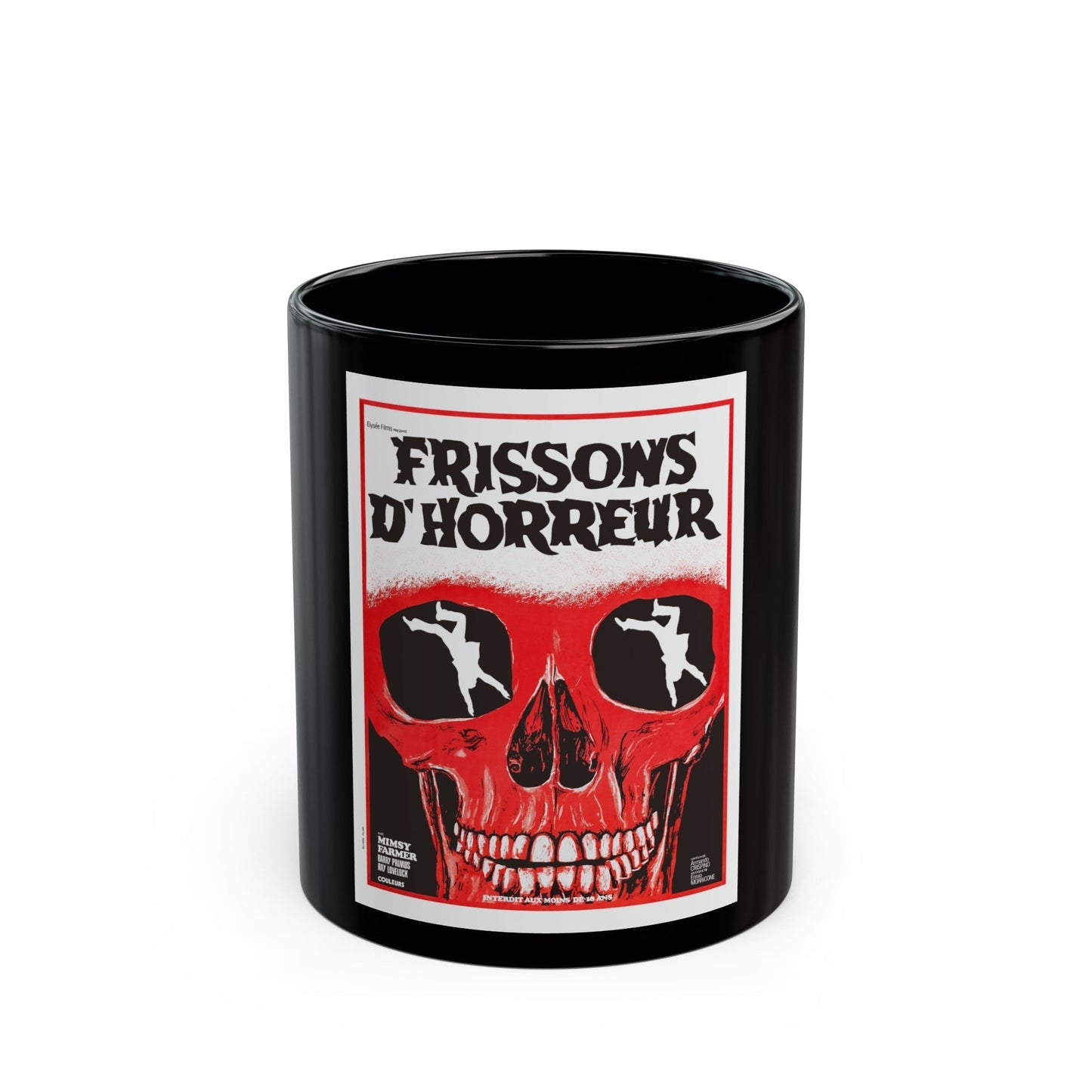 AUTOPSY (FRENCH) 1975 Movie Poster - Black Coffee Mug-11oz-The Sticker Space