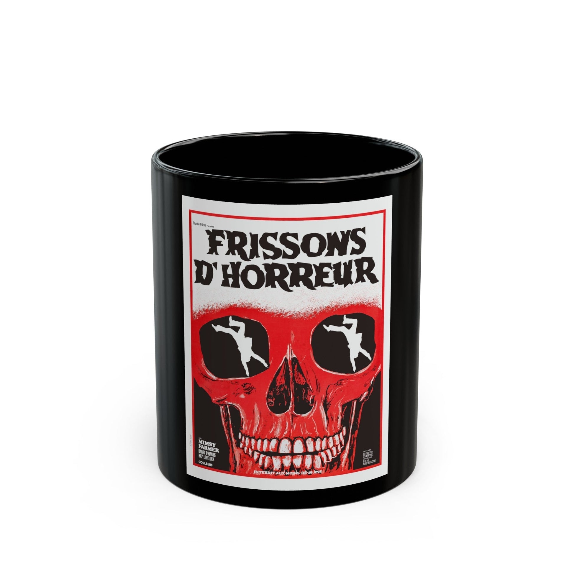 AUTOPSY (FRENCH) 1975 Movie Poster - Black Coffee Mug-11oz-The Sticker Space