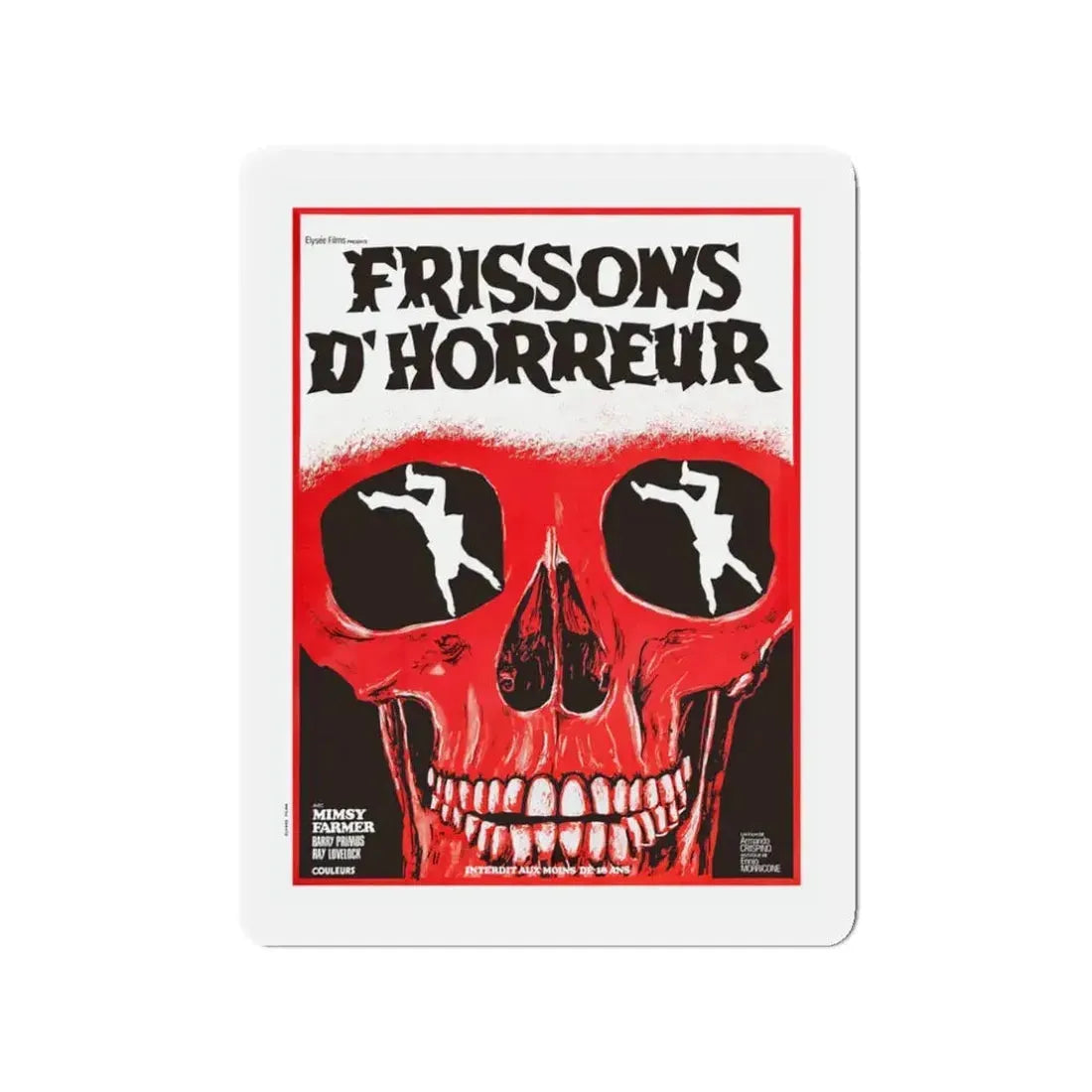 AUTOPSY (FRENCH) 1975 Movie Poster - Refrigerator Magnet 3 Inch - The Sticker Space