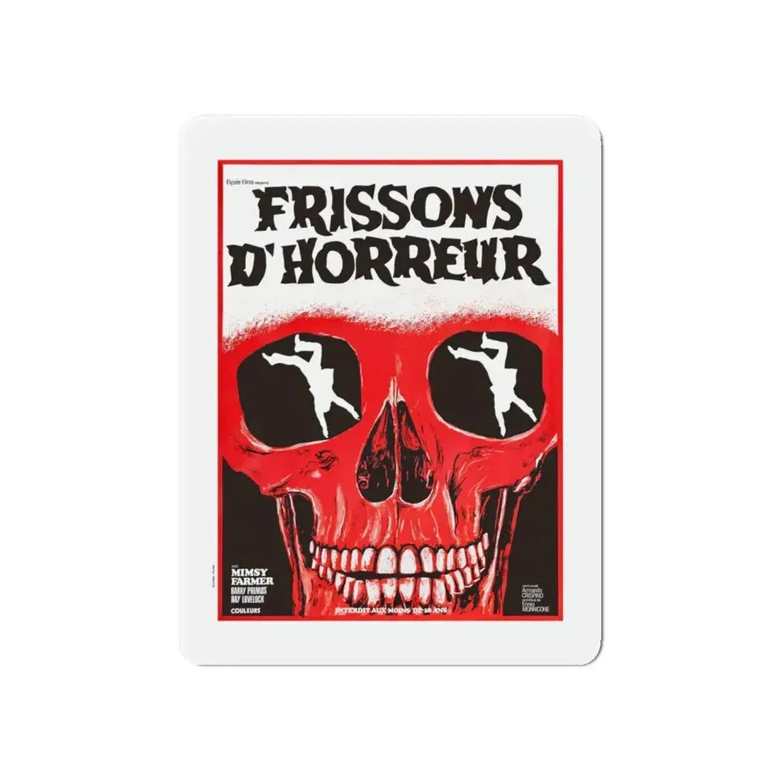 AUTOPSY (FRENCH) 1975 Movie Poster - Refrigerator Magnet 6 Inch - The Sticker Space