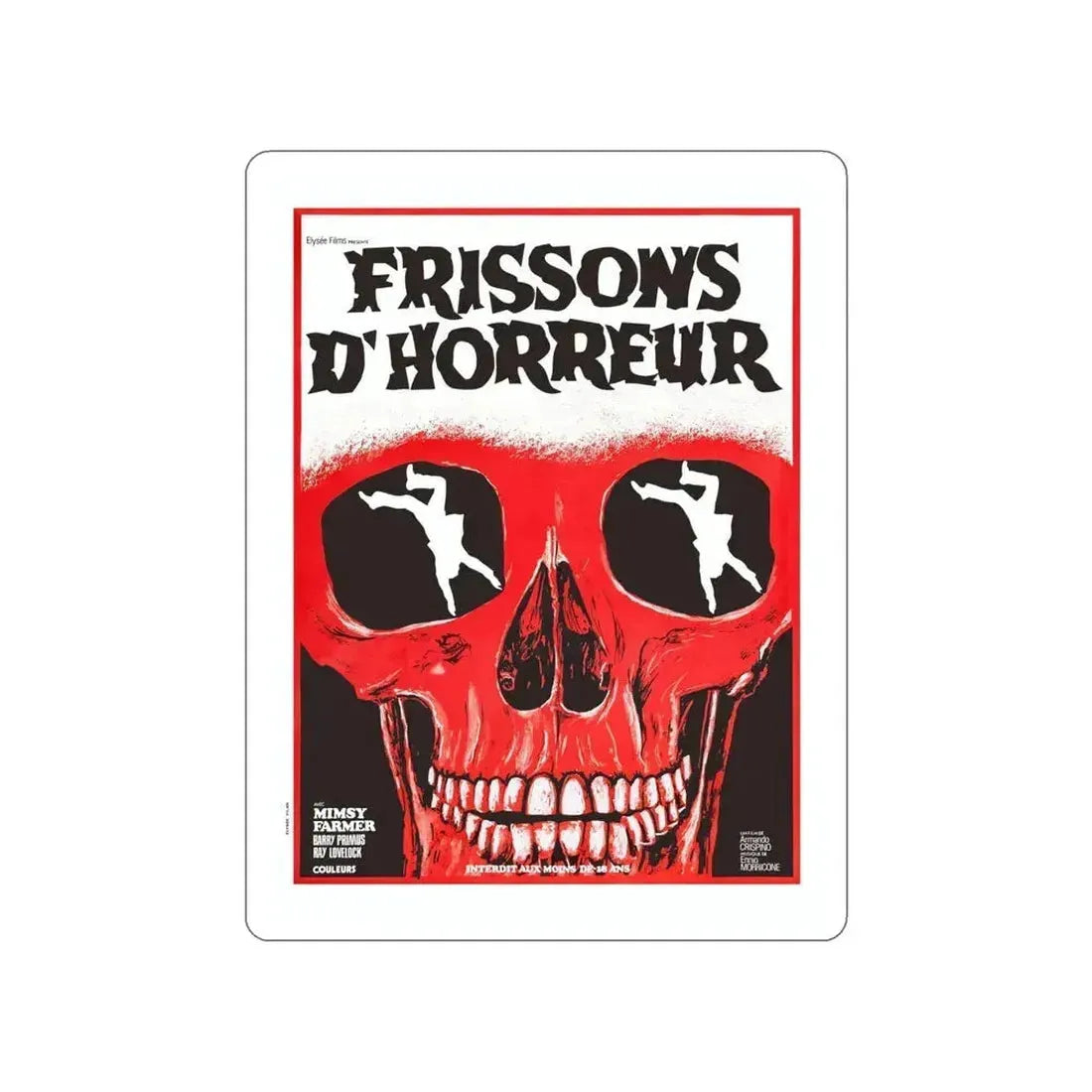 AUTOPSY (FRENCH) 1975 Movie Poster STICKER Vinyl Die-Cut Decal 5 Inch - The Sticker Space