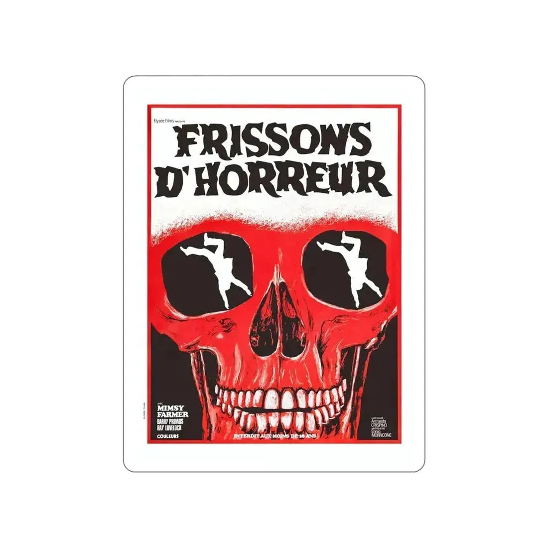 AUTOPSY (FRENCH) 1975 Movie Poster STICKER Vinyl Die-Cut Decal 6 Inch - The Sticker Space