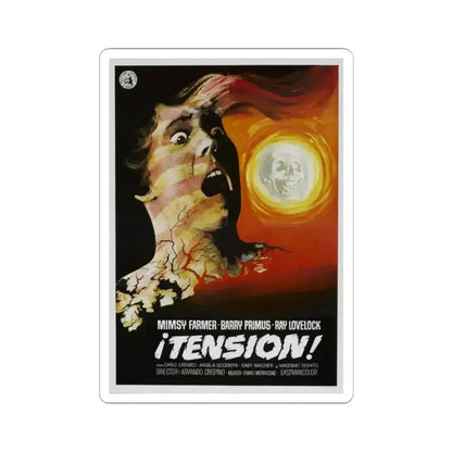 AUTOPSY (SPANISH) 1975 Movie Poster - STICKER Vinyl Kiss-Cut Decal 2 Inch White - The Sticker Space