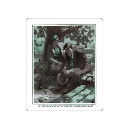 Autumn Idyl (1), Cosmopolitan, November 1934 (Magazine Illustration) STICKER Vinyl Die-Cut Decal - The Sticker Space