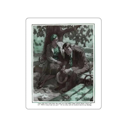 Autumn Idyl (1), Cosmopolitan, November 1934 (Magazine Illustration) STICKER Vinyl Die-Cut Decal White Die-Cut 2 Inch - The Sticker Space