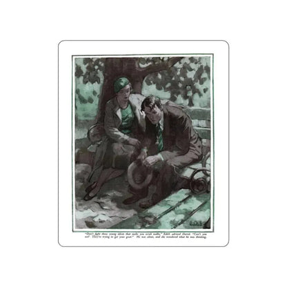 Autumn Idyl (1), Cosmopolitan, November 1934 (Magazine Illustration) STICKER Vinyl Die-Cut Decal White Die-Cut 3 Inch - The Sticker Space